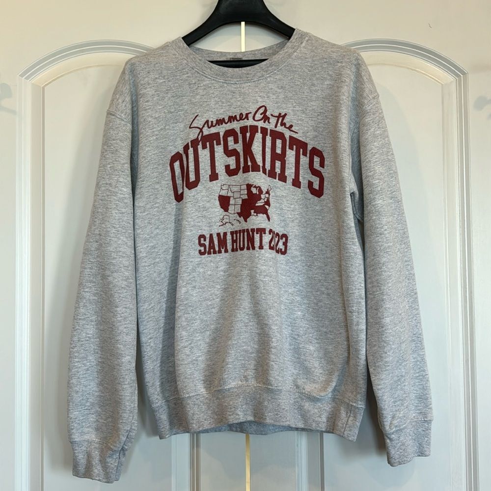Sam Hunt Tour Sweatshirt Summer On The Outskirts Tour Sweatshirt 2023 - Small